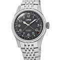 Oris Oris Big Crown Pointer Date 01 754 7749 4064-07 8 17 22  01 754 7749 4064-07 8 17 22 механические мужские часы черный циферблат, браслет нержавеющая сталь — вид спереди